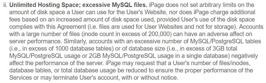 Unlimited files and sql