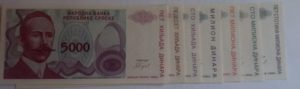 wartime money 5000 to 500 millions