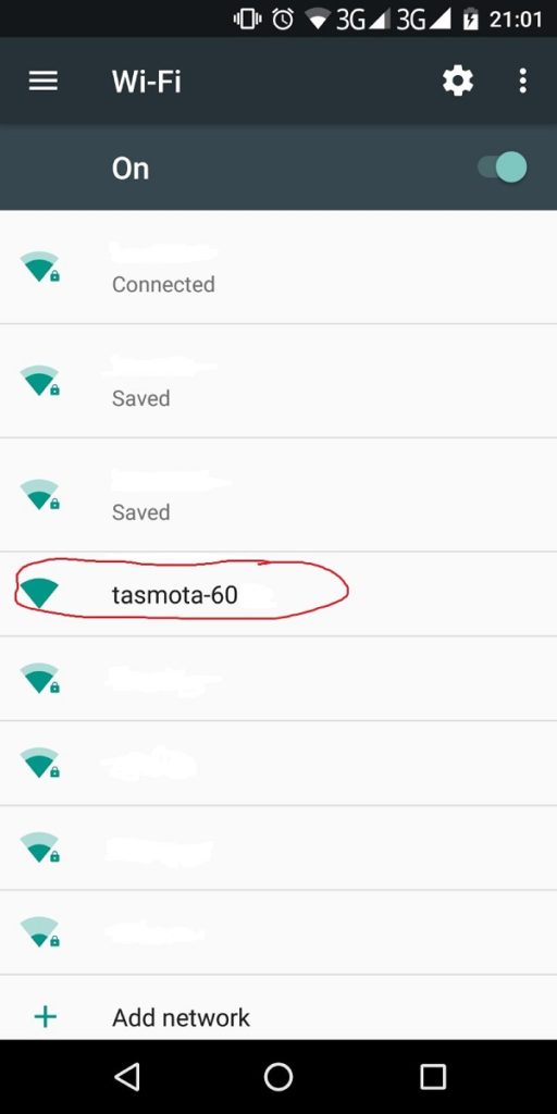 WiFi scan for Tasmota WiFi